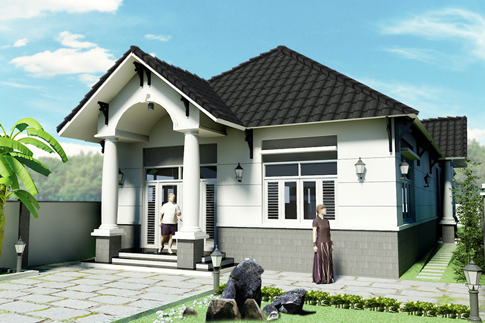 Các mẫu nhà 1 tầng đẹp 2020