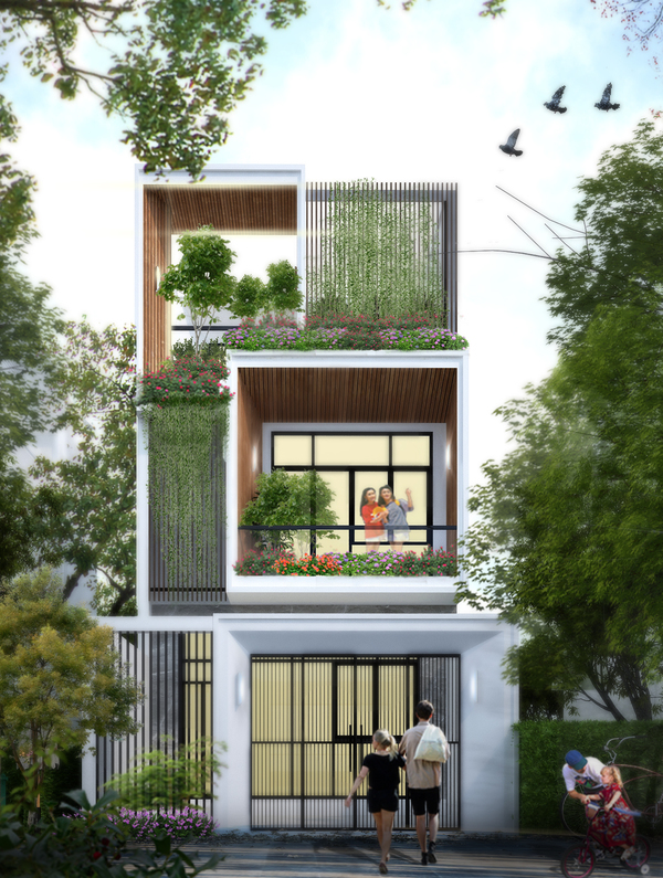 các mẫu nhà đẹp 3 tầng