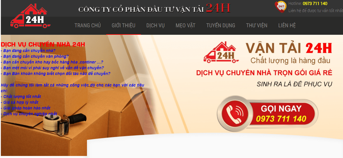 Công Ty Cổ Phần Đầu Tư Vận Tải 24H