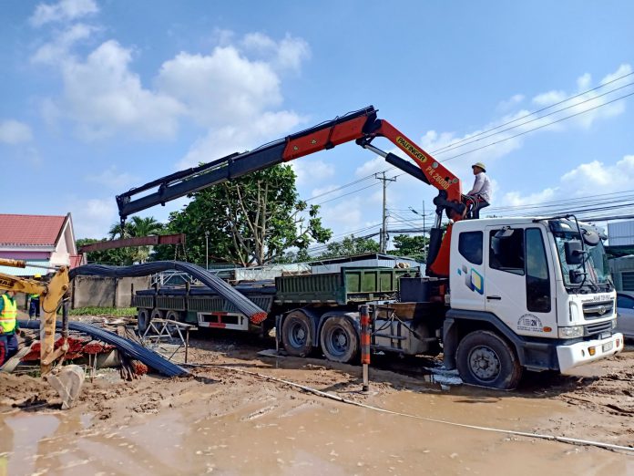 dịch vụ cho thuê xe cẩu vận chuyển hàng hóa