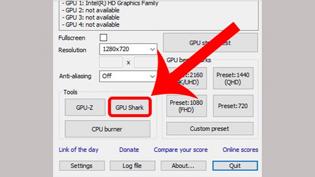 Kiểm tra bằng GPU Shark - Hình 1