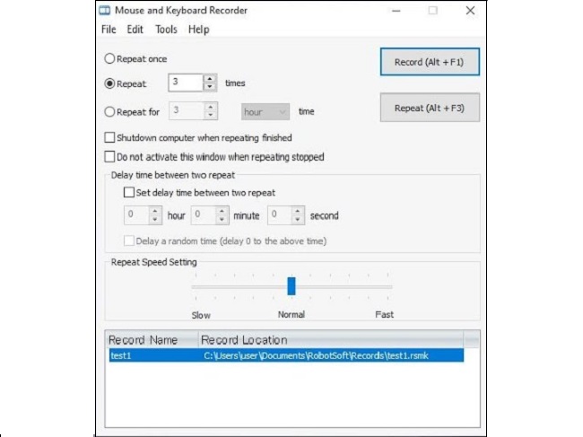 Giới thiệu về phần mềm Mouse and Keyboard Recorder