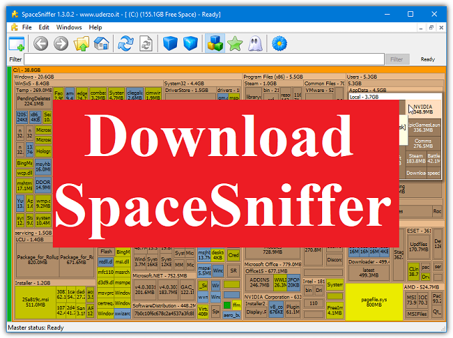 Download SpaceSniffer - Phân tích ổ đĩa, tối ưu hệ thống PC