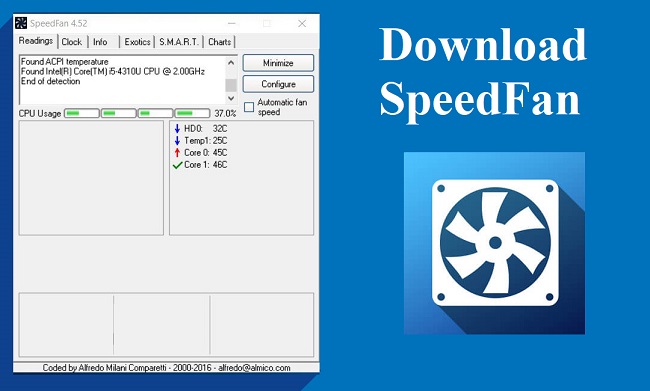 Download SpeedFan - Cách sử dụng phần mềm Speedfan