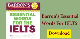 Barron's Essential Words For The IELTS [Full PDF+ Audio]