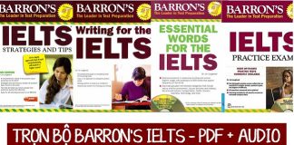 [Full PDF + Audio] Trọn bộ Barron's IELTS - Download Free