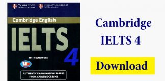 Tải Cambridge IELTS 4 [PDF+Audio] Miễn Phí – Có đáp án