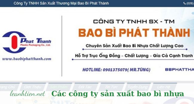 Bao bì nhựa TPHCM | Nguồn ảnh: Công ty TNHH SX-TM Bao bì Phát Thành