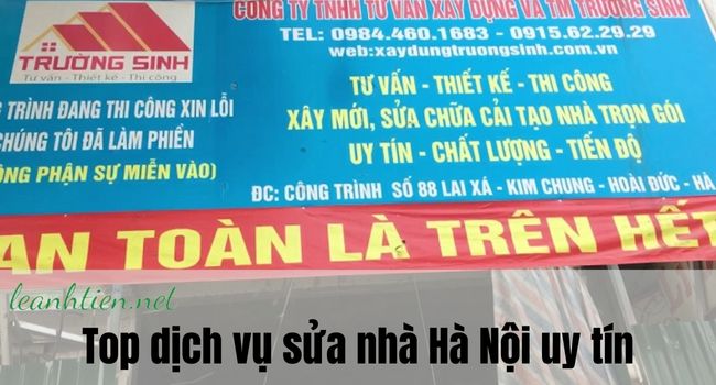 Dịch vụ sửa nhà Hà Nội 