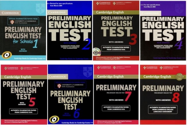 Tải Cambridge Preliminary English Test 1,2,3,4,5,6,7,8 [PDF + Audio]