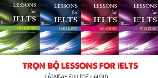 Tải bộ Sách Lessons for IELTS [Full PDF + Audio]