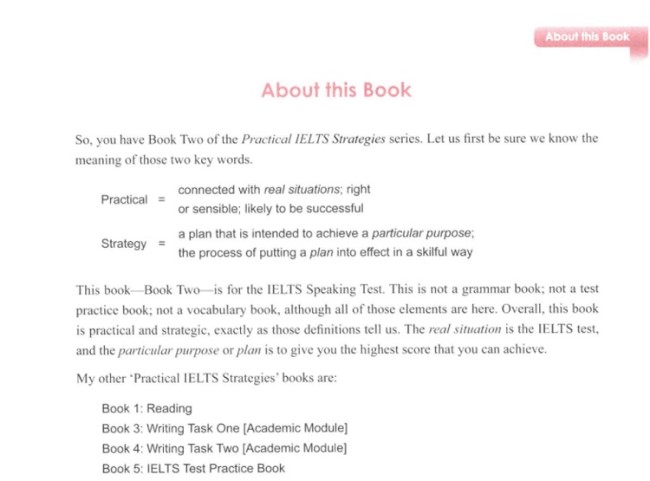 Phần Practical và Strategy trong bộ sách Practical IELTS Strategies