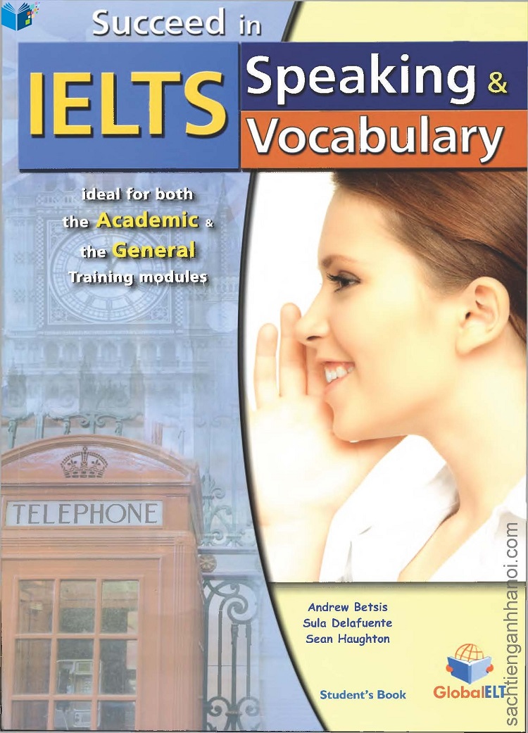 BÌa sách Succeed in IELTS Speaking and Vocabulary