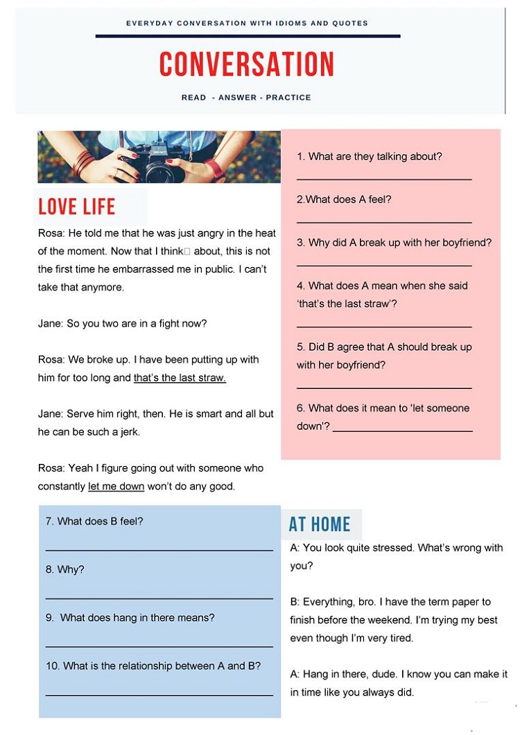Nội dung trong sách everyday conversations english pdf