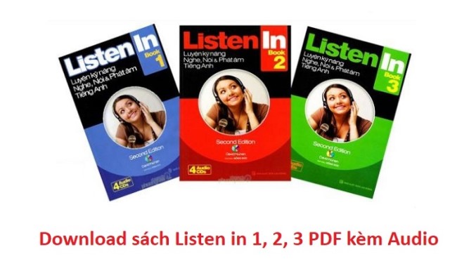 Tải bộ Sách Listen In 1,2,3 [Full Ebook + Audio]