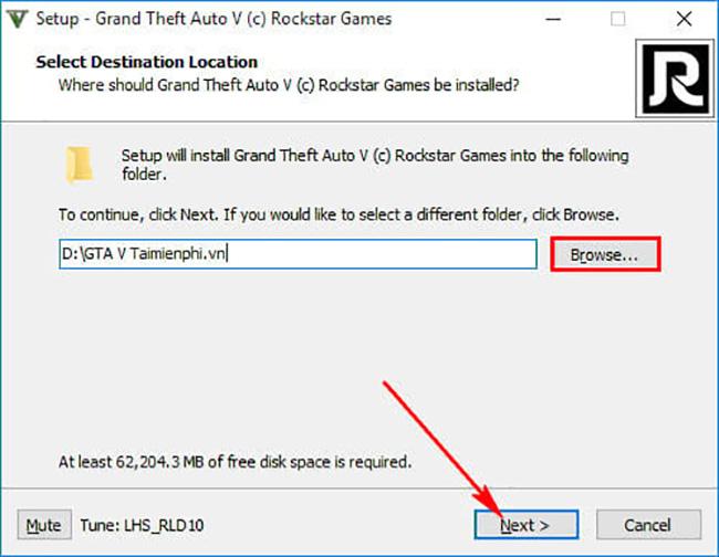 Cài đặt GTA 5 full cho máy tính bước 3