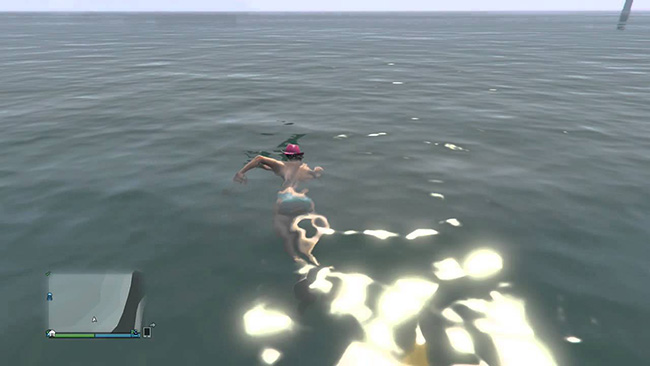 Cách xuống nước trong GTA 5.