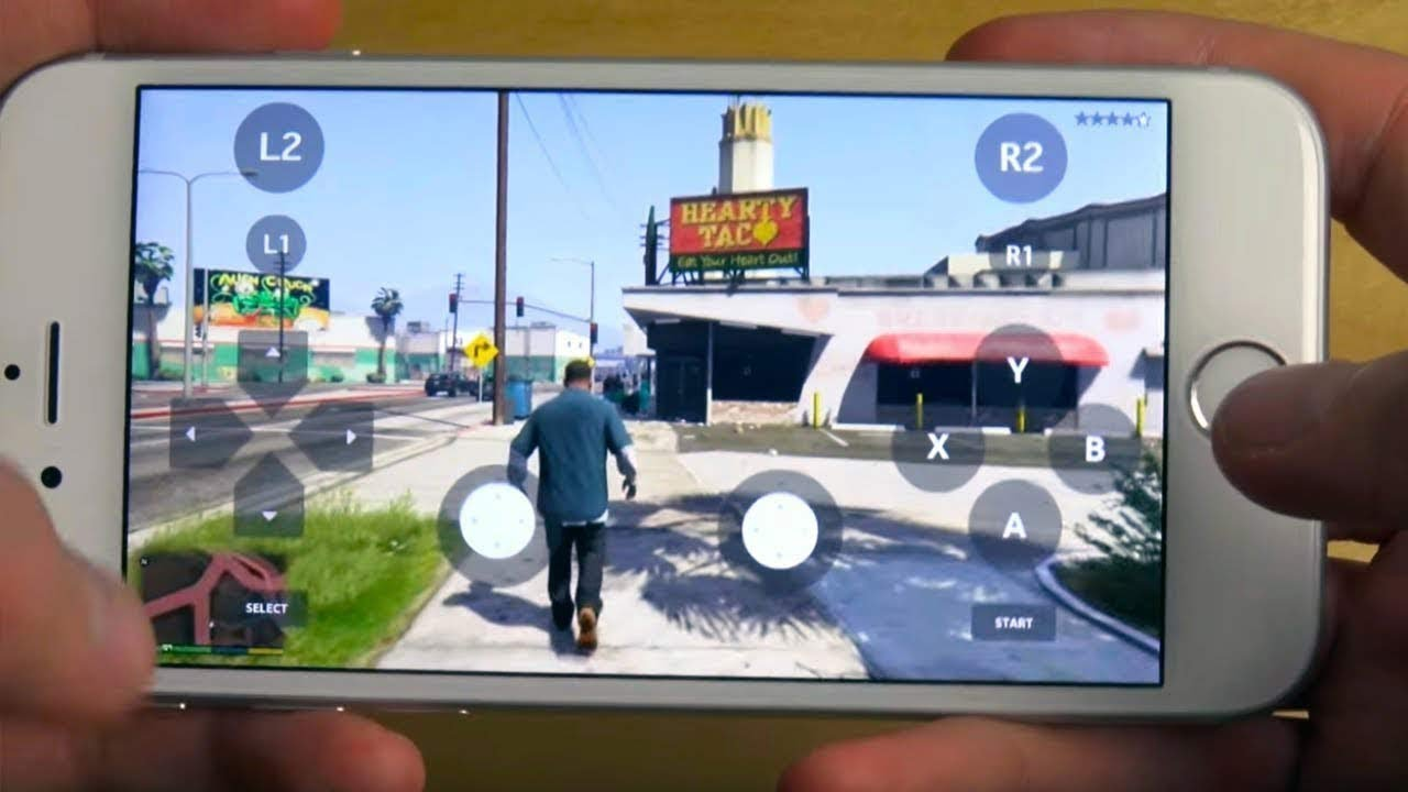 GTA 5 chơi trên điện thoại.