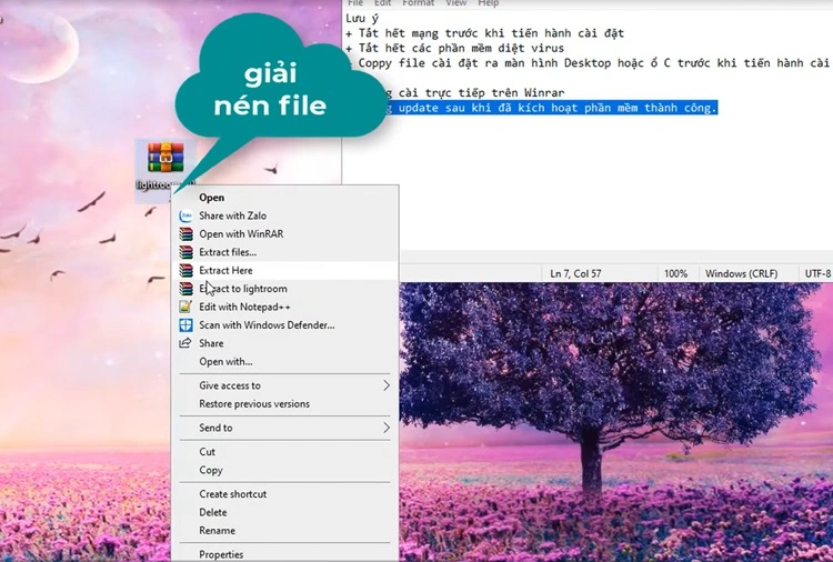 Cần giải nén FIle