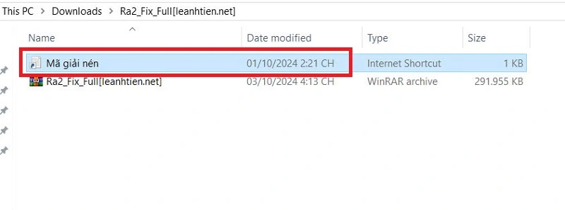 Hướng dẫn lấy pass giải nén “Ra2_Fix_Full[leanhtien.net]”