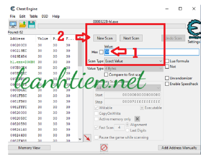 Nhập số lượng đạn ban đầu của loại súng bạn chọn mod