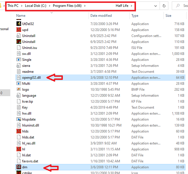 Mở địa chỉ lưu file game và dán tệp đã sao chép vào